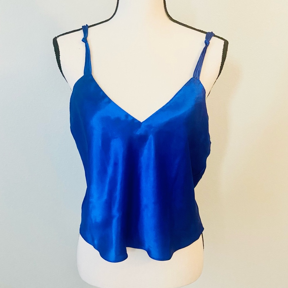 Victoria Secret Vintage Royal Blue Cami Top Medium